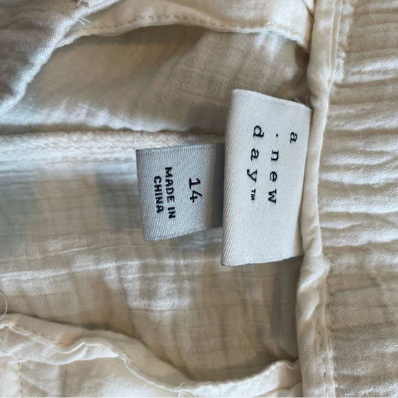 EUC A New Day Wide Leg Cream Elastic Trouser pants Sz 14 - Picture 4 of 6